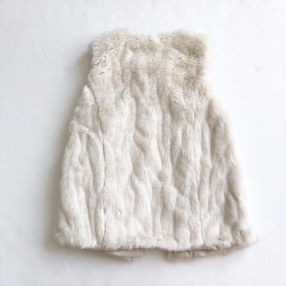 Zara kids off White faux fur vest EUC 11-12Y - Picture 5 of 5